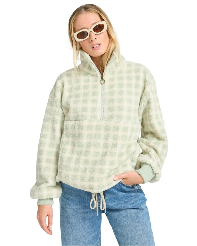 Billabong Fleece TIME OFF Women's Green S