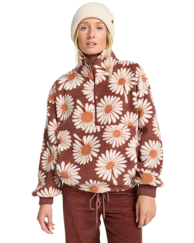 Billabong Fleece TIME OFF Women's Brown XXL