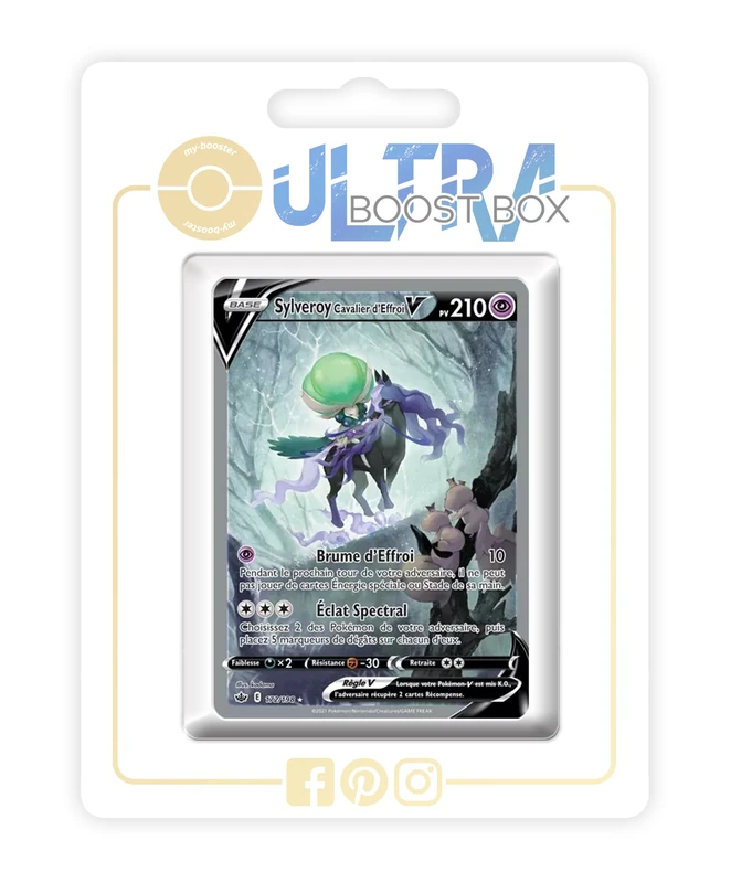 Sylveroy Cavalier d’Effroi V (Shadow Rider Calyrex V) 172/198 Alternative Pokémon Gallery - my-booster X Écarlate et Violet 6 Règne de Glace - Box of 10 Pokemon French Cards