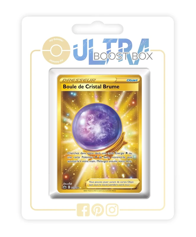 Boule de Cristal Brume (Fog Crystal) 227/198 Shiny Gold Trainer - my-booster X Écarlate et Violet 6 Règne de Glace - Box of 10 Pokemon French Cards