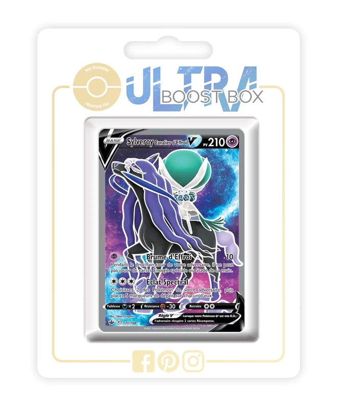 Sylveroy Cavalier d’Effroi V (Shadow Rider Calyrex V) 171/198 Full Art - my-booster X Écarlate et Violet 6 Règne de Glace - Box of 10 Pokemon French Cards