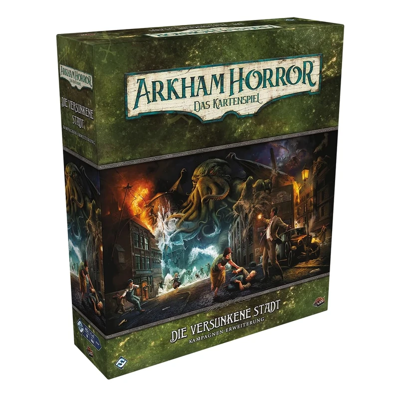 Fantasy Flight Games, Arkham Horror The Card Game - The Sunken City, Campaign Expansion, Expert Game, Card Game, 1-4 Players, From 14+ Years, 45 Minutes, German