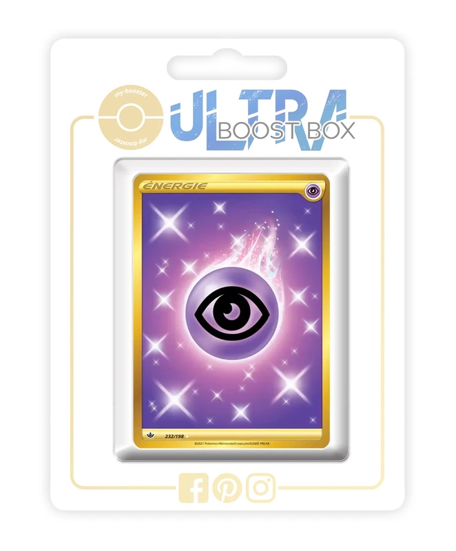 Énergie PSY (Psychic Energy) 232/198 Shiny Gold Energy - my-booster X Écarlate et Violet 6 Règne de Glace - Box of 10 Pokemon French Cards