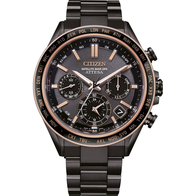 Citizen Men Chronograph Eco-Drive Watch Attesa Satellite Wave