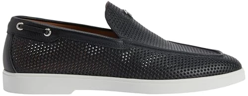 Giuseppe Zanotti Jourdain Black Leather Shoes - Silver Detail