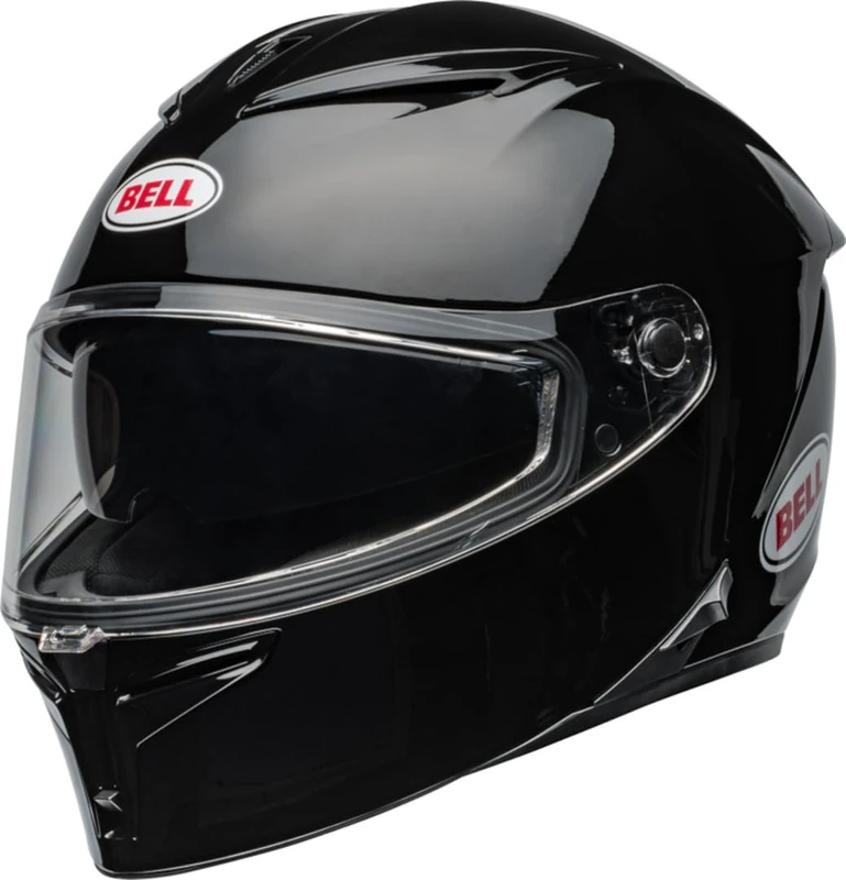 Bell Lithium Solid ECE Helmet, Integrated Sun Shield, Multi-Density EPS Liner, Clickrelease V2 Shield, Pinlock Ready, Optimum Fit, Class 1 Optics, Color: Black, Size: L
