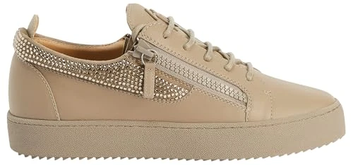 Giuseppe Zanotti Frankie Grey Shoes - Rhinestone Upper, Rubber Sole