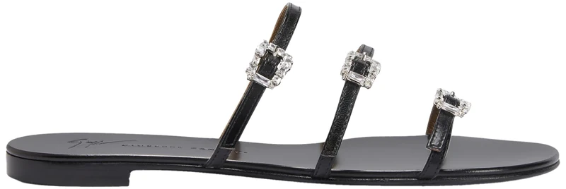 Giuseppe Zanotti, Himari Flat, Black, Leather, 6
