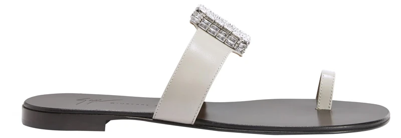 Giuseppe Zanotti, Blahir Flat, Grey, Leather, 3
