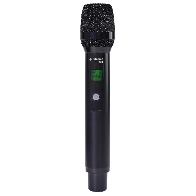 citronic | Replacement TU4 Handheld Transmitter Microphone | Reliable, Dynamic Performance for Your TU4 System