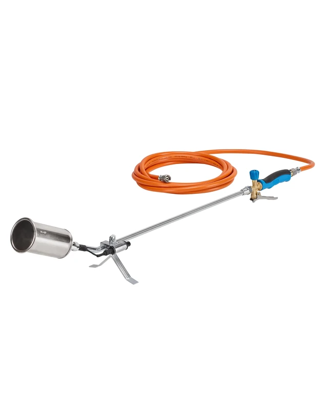 CFH PZ 6500 Flame Device with Piezo Ignition and Gas Hose – Weed Burner Gas Application with 3/8 Inch Connection for Gas Bottles, Ideal for Weed Elimination as Well as Tar and Pond Film Work
