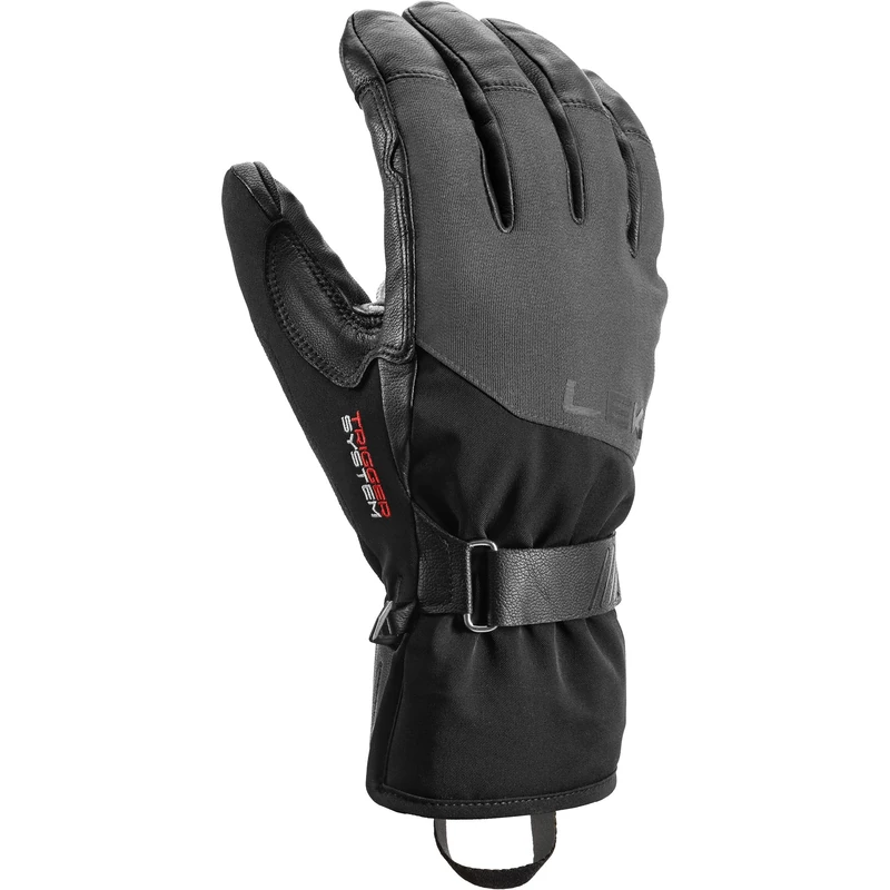 LEKI Pegas Pro 3D GTX Ski Gloves - Black-Graphite, Size 9