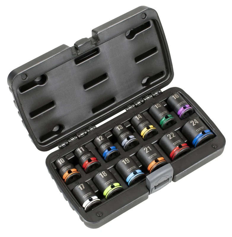 Sealey Premier 13pc 1/2" Sq Drive Lock-On™ Impact Socket Set 6pt Metric - AK56160M