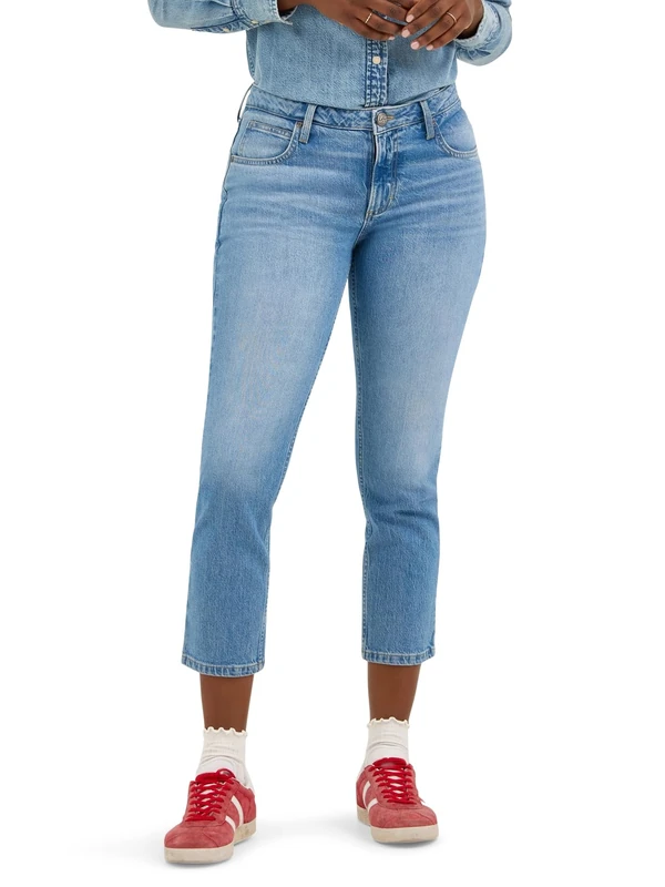 Lee Women's Legendary 26" Straight Crop Jean, Best in Show, 14 US