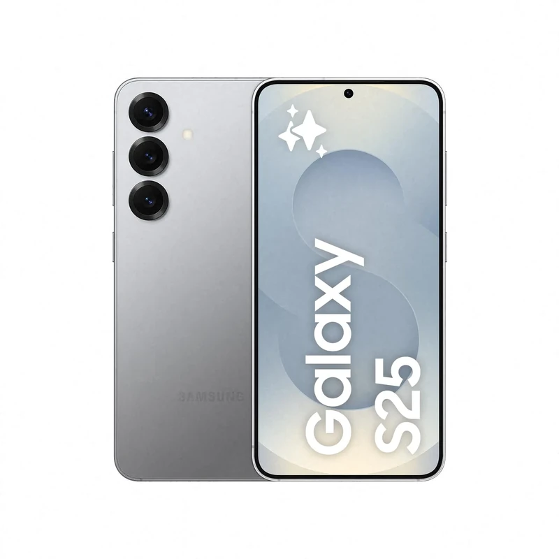 Samsung Galaxy S25 AI Smartphone, Galaxy AI, 12GB Memory, 256GB Storage, 50MP Camera, Silver Shadow, 3 Year Manufacturer Extended Warranty (UK Version)