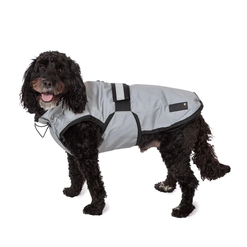Danish Design 3-in-1 Dog Coat Reflective, 57cm (22in) - All Weather, Waterpoof, Fleece-Lined, Stylish Raincoat for Dogs