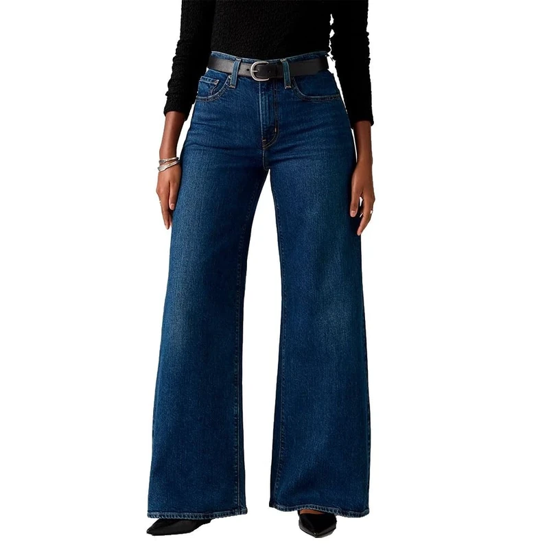 Levi's Women's Jeans 728 Hr Wide Leg, Colour Woodstock Wide Leg, Size 28 34, Woodstock Wide Leg, 28W x 34L
