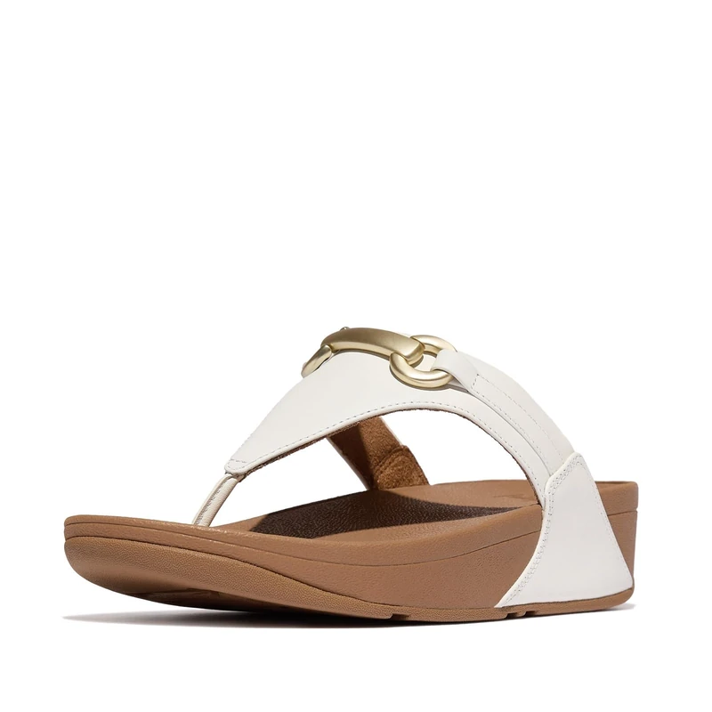 Fitflop LULU CHUNKY-SNAFFLE LEATHER TOE-POST SANDALS