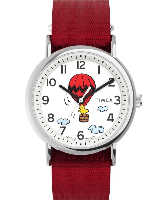 Timex Unisex Analogue Quartz Watch with a Fabric Strap Peanuts Weekender