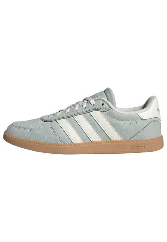 adidas Women's Breaknet Sleek Shoes, Wonder Silver/Off White/Gum 3, 9.5 UK
