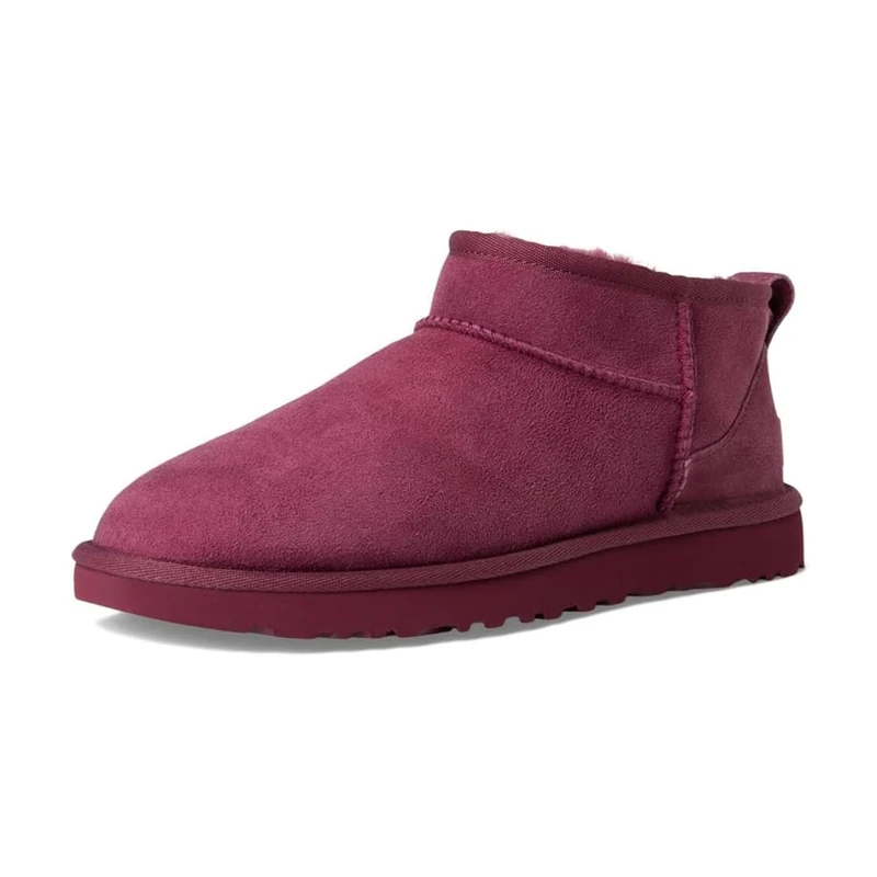 UGG Women's Classic Ultra Mini Boot - Burnt Magenta, Size 7 UK
