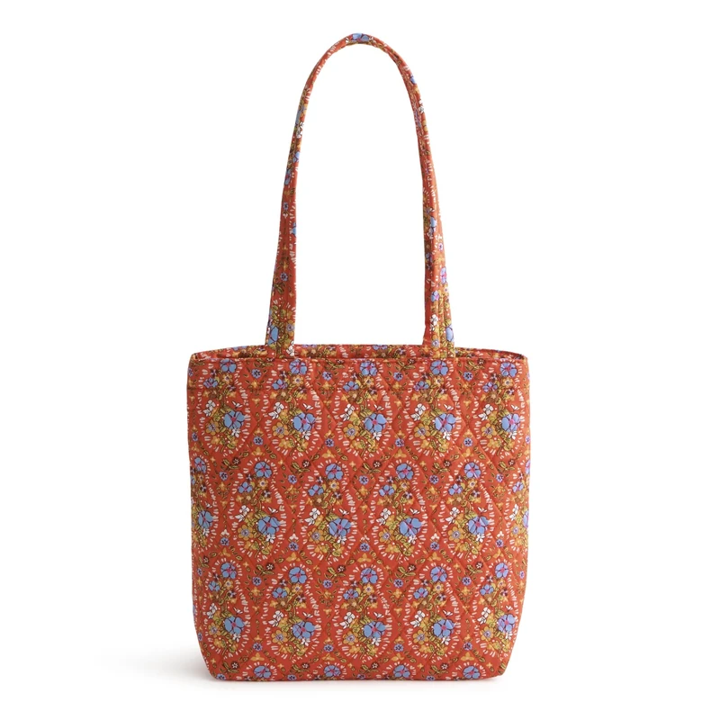 Vera Bradley Premium Cotton Small Original Zip Tote, Garden Paisley, One Size