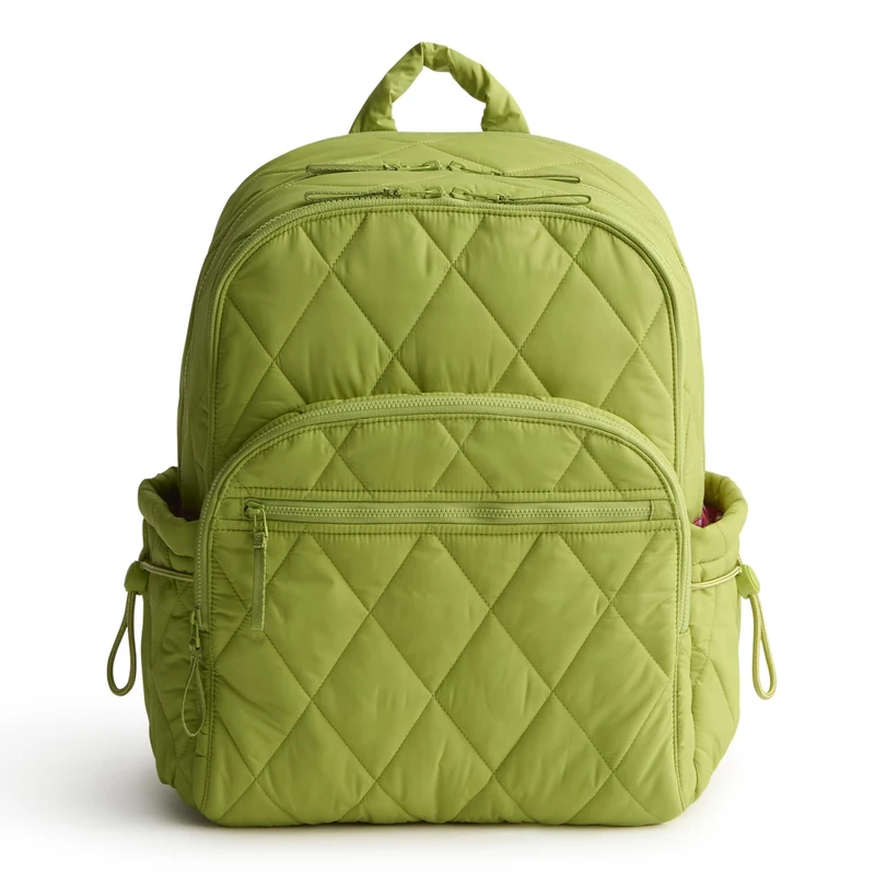 Vera Bradley Women's Featherweight Large Bancroft Backpack Bookbag, Spinach Green, One Size - Image 1