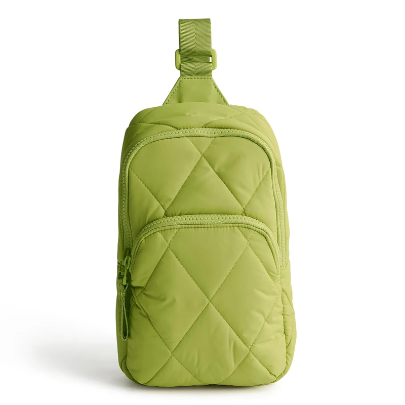 Vera Bradley Featherweight Lorman Sling Backpack, Spinach Green, One Size