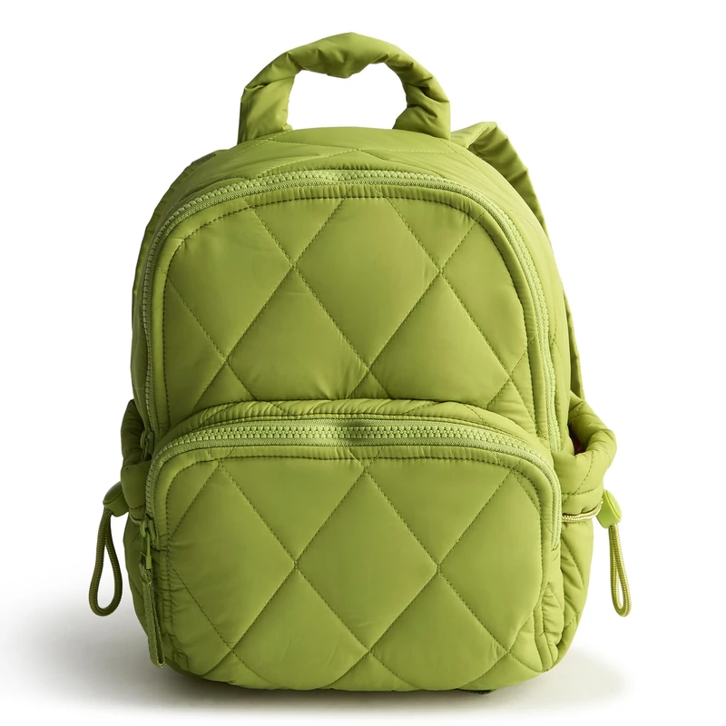 Vera Bradley Women's Featherweight Small Banbury Backpack Bookbag, Spinach Green, One Size