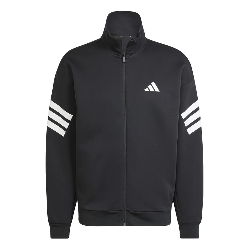adidas Men's FUTURE ICONS THREE STRIPES WOVEN TRACK TOP, black, L