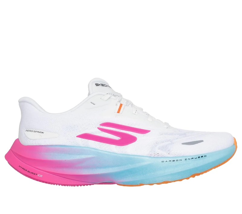 Skechers Women's GO Run Ride 12 Shoes, White Multi, 4 UK