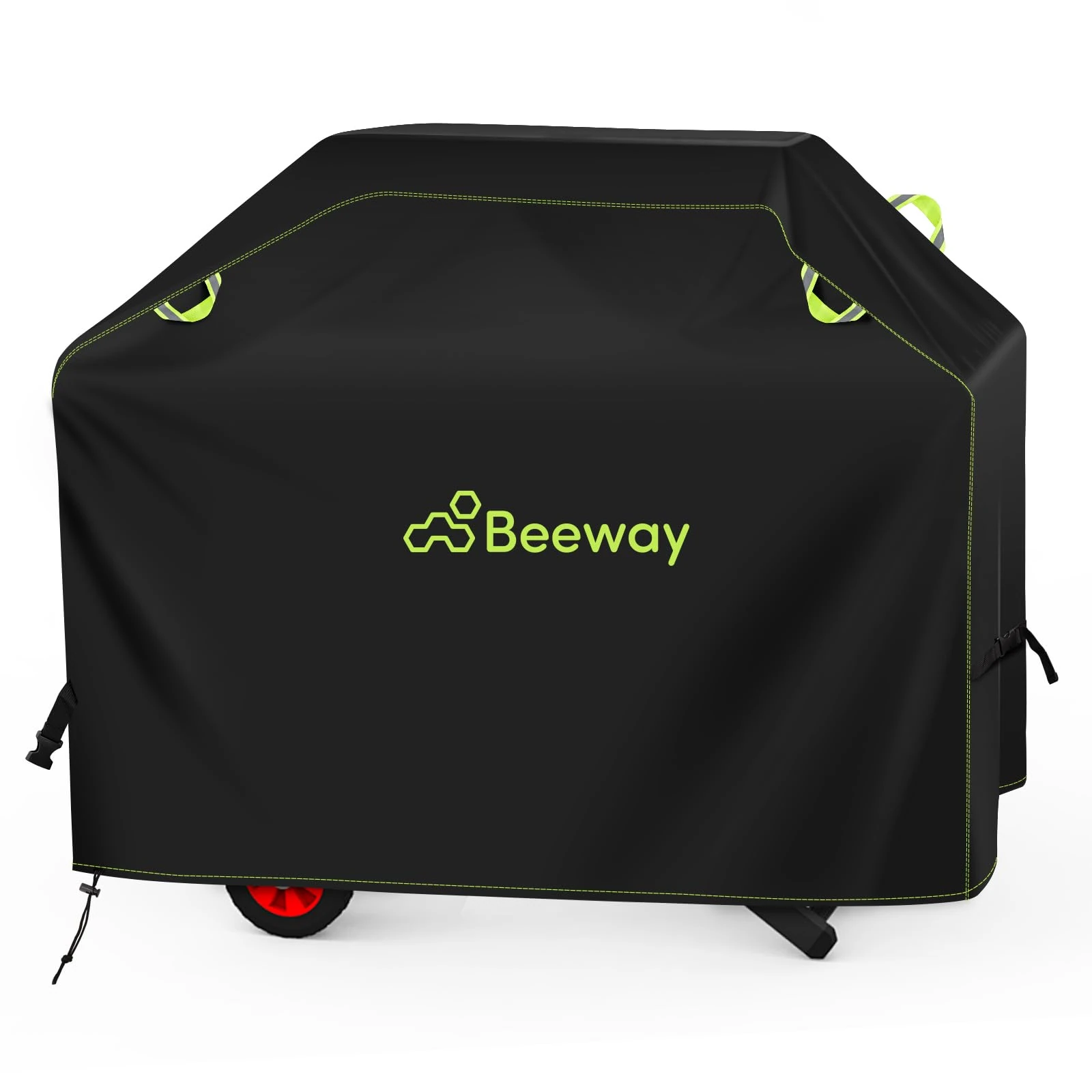 BEEWAY BBQ Cover, Waterproof Barbecue Cover Outdoor fits Gas Grill Weber, Brinkmann, Char Broil - 420D Oxford Fabric, Windproof, Rip-Proof & UV Protection, 145cm x 61cm x 122cm