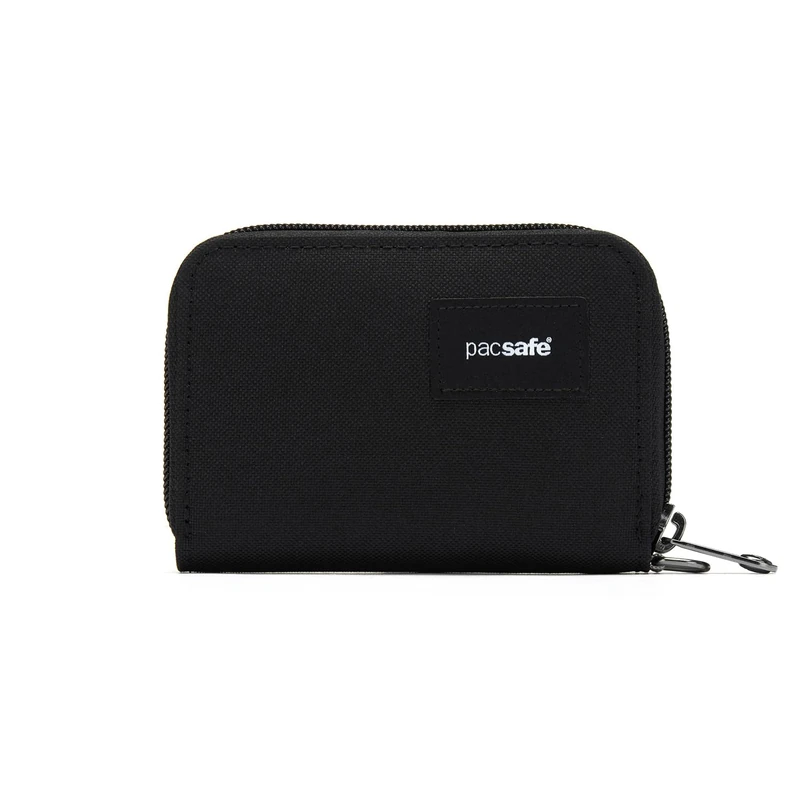 Pacsafe Rfidsafe RFID Blocking Card Wallet, Jet Black, One Size, Rfidsafe™ RFID Blocking Card Wallet - Image 1