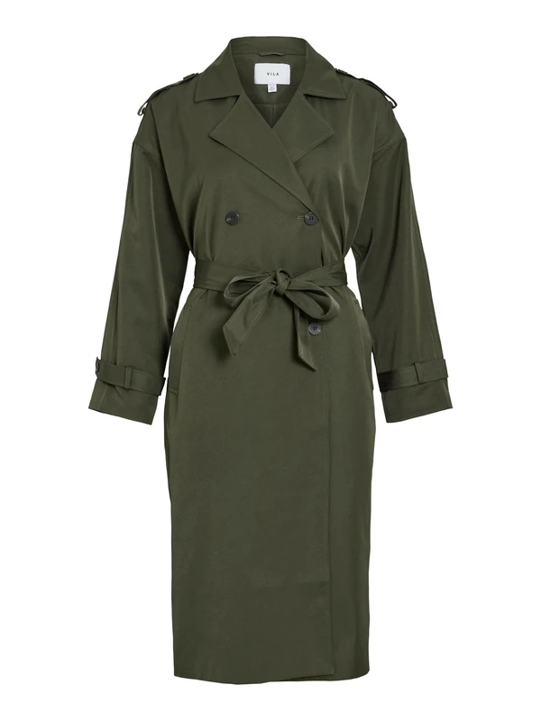 Vila Female Trench Coat VIADDISON Belt, deep depths, 10