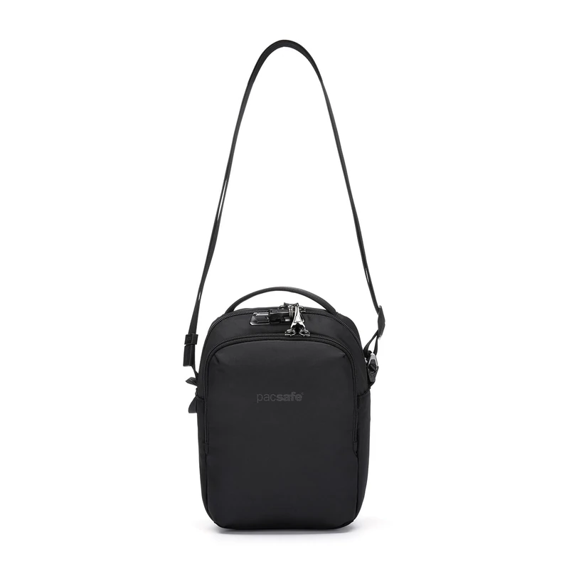 Pacsafe V Companion crossbody, Jet Black