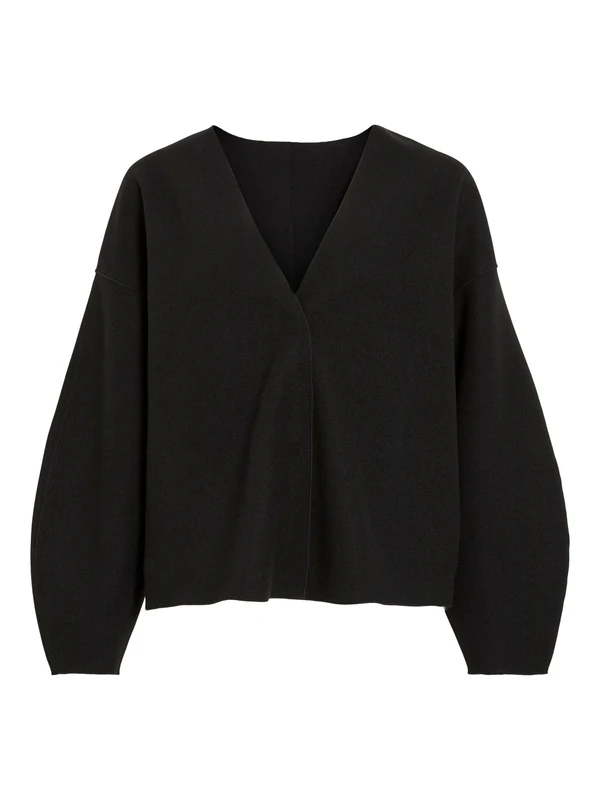Vila Women's Vijuice Loose L/S Jacket Noos, Black, 14