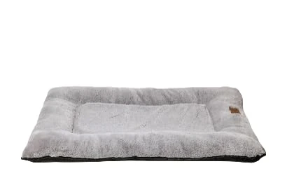 Happy Pet Deluxe Cage Mat in Pebble with Memory Foam Joint Support Warm Breathable Machine Washable Pet Bed Perfect for Crates Cages - 107 x 71 x 9cm