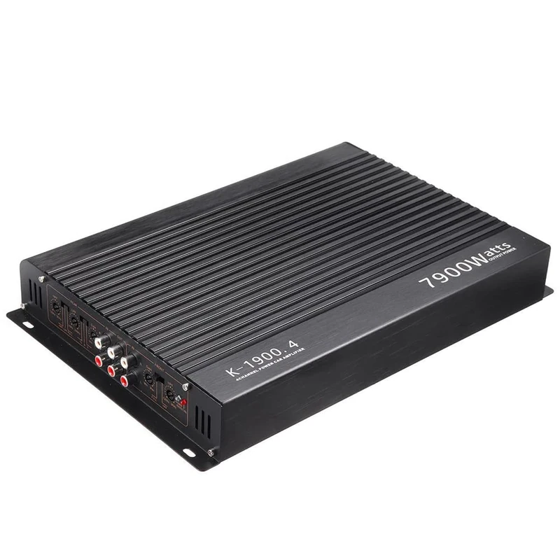 ACAGALA 4-Channel Audio Power Amplifier 7900W High Power Amp. Four-Way 12.0V Car Stereo Power Amplifier Class A/B