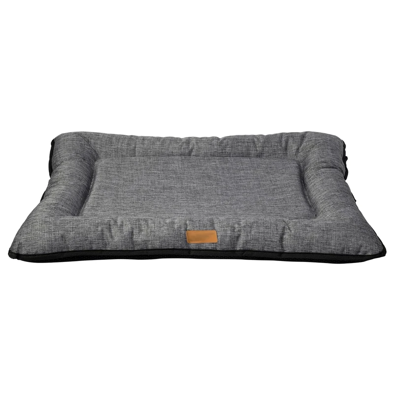 Happy Pet Waterproof Pets Cage Mat in Grey Soft Pillow Bed Comfortable Travel Cushion Pad Mattress for Dogs and Cats - 107 x 71 x 9cm