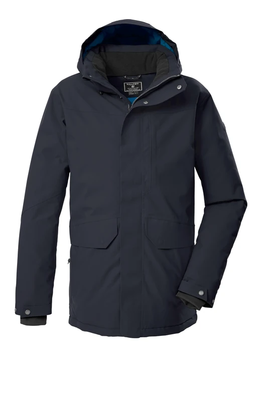 Killtec Men's Kow 85 Mn Prk Outdoor Parka/Functional Parka with Zip-Off Hood