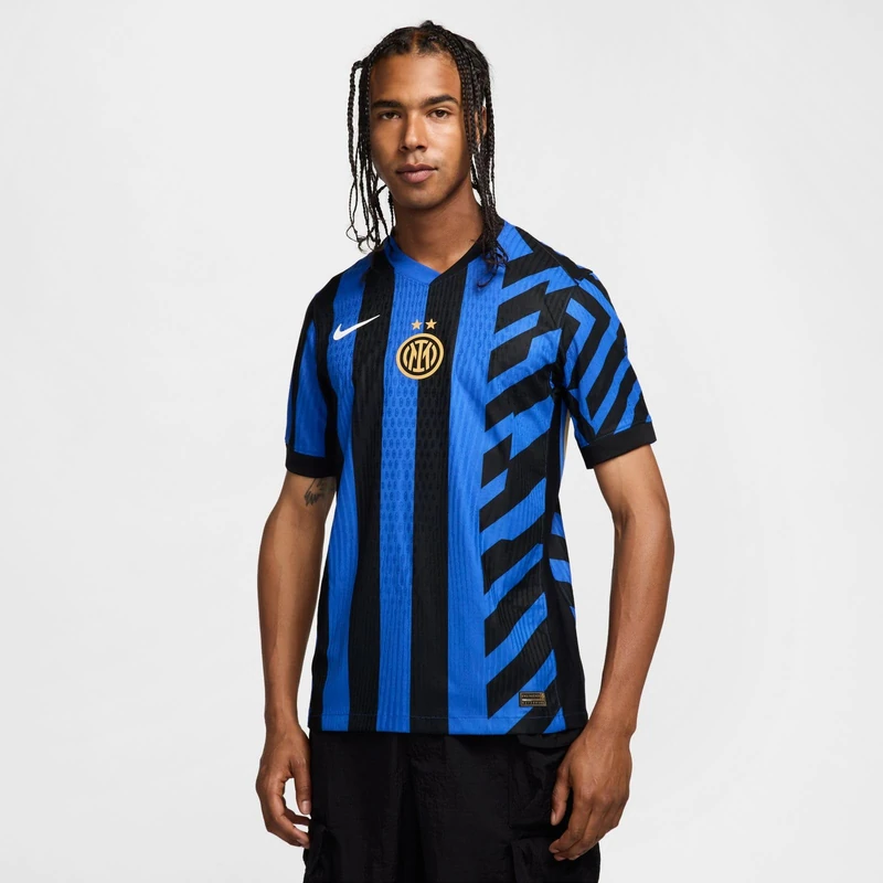 Nike Inter Milan 2024/25 Match Home Authentic Dri-Fit ADV Football Jersey (Men), Lyon Blue/Black/Lyon Blue/White, FN8767-440, S