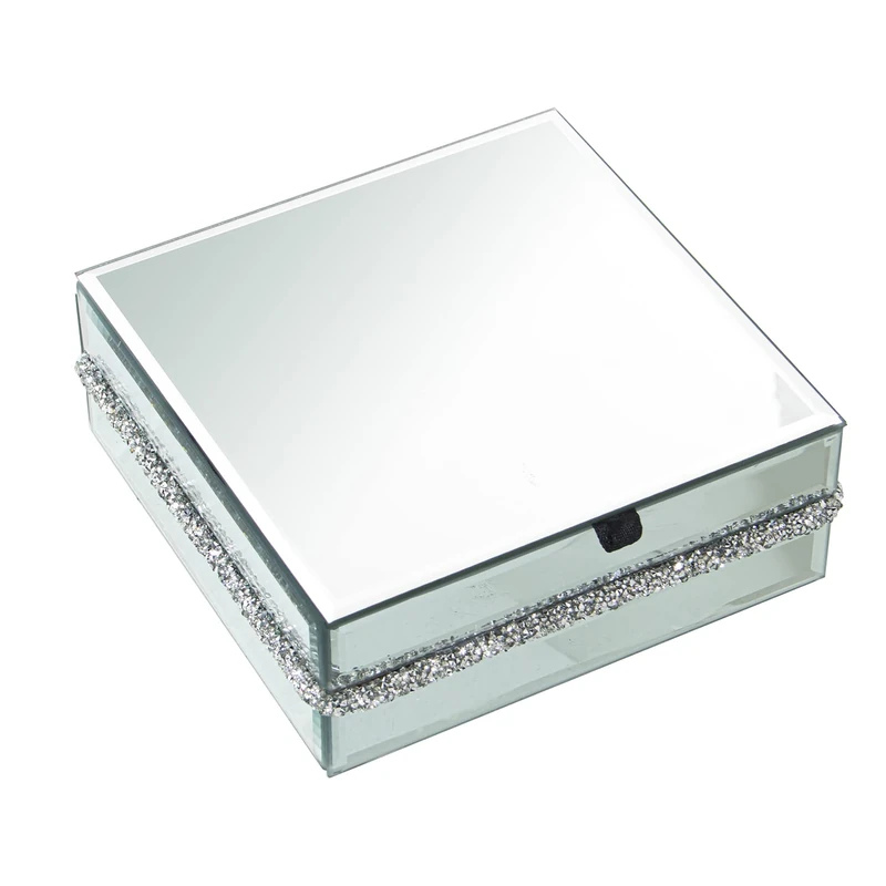AlexandreHouse Joyero Crystal Espejo 15 x 15 x 6 cm - Image 1