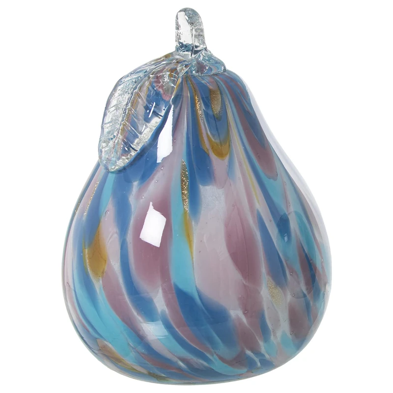 Figure, pear, Crystal, Blue/Azul, 11 x 17 cm - Image 1