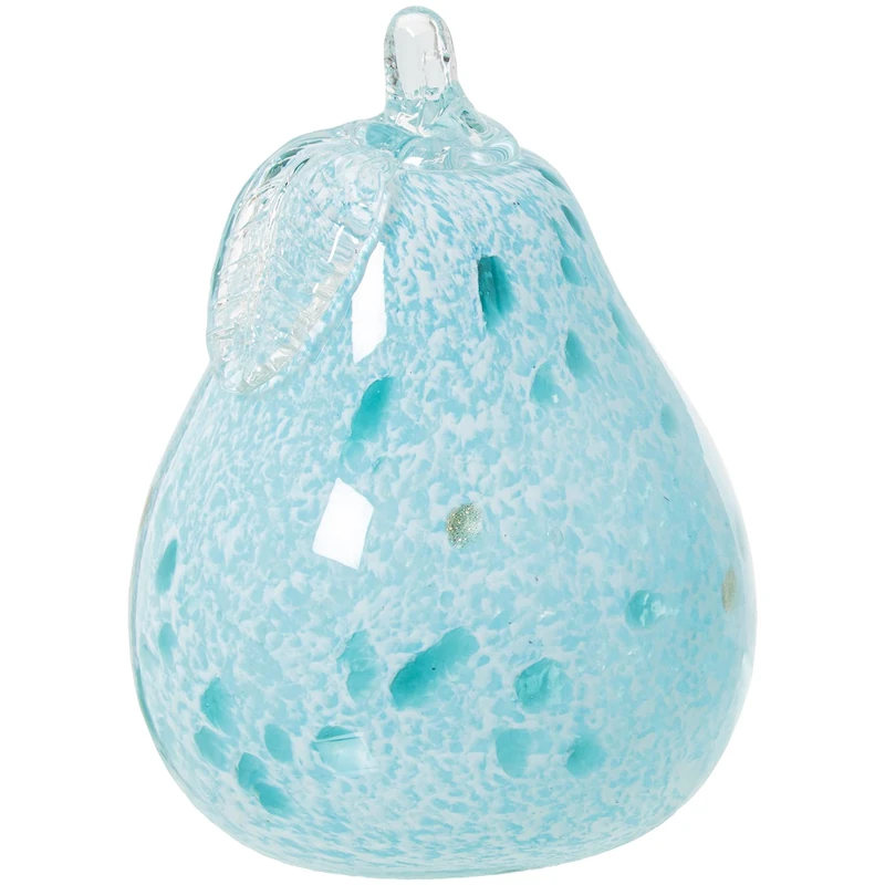 AlexandreHouse MOTEADO Sky Blue Crystal Pear Figure, 11 x 17 cm - Image 1