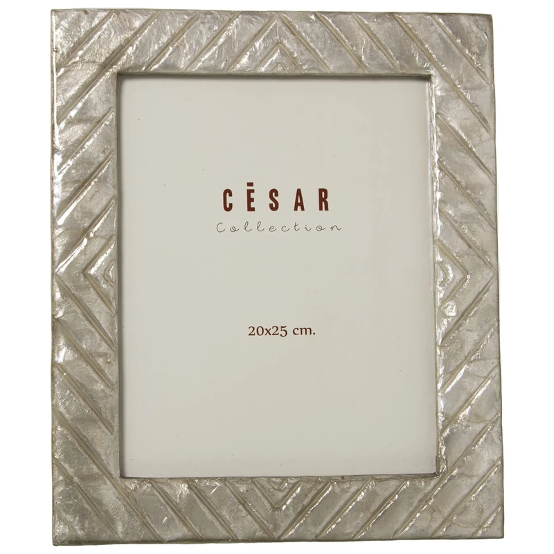Photo frame Nácar 20 x 25 cm ROMBOS GRIS CLARO_EXT:27X32X1CM - Image 1