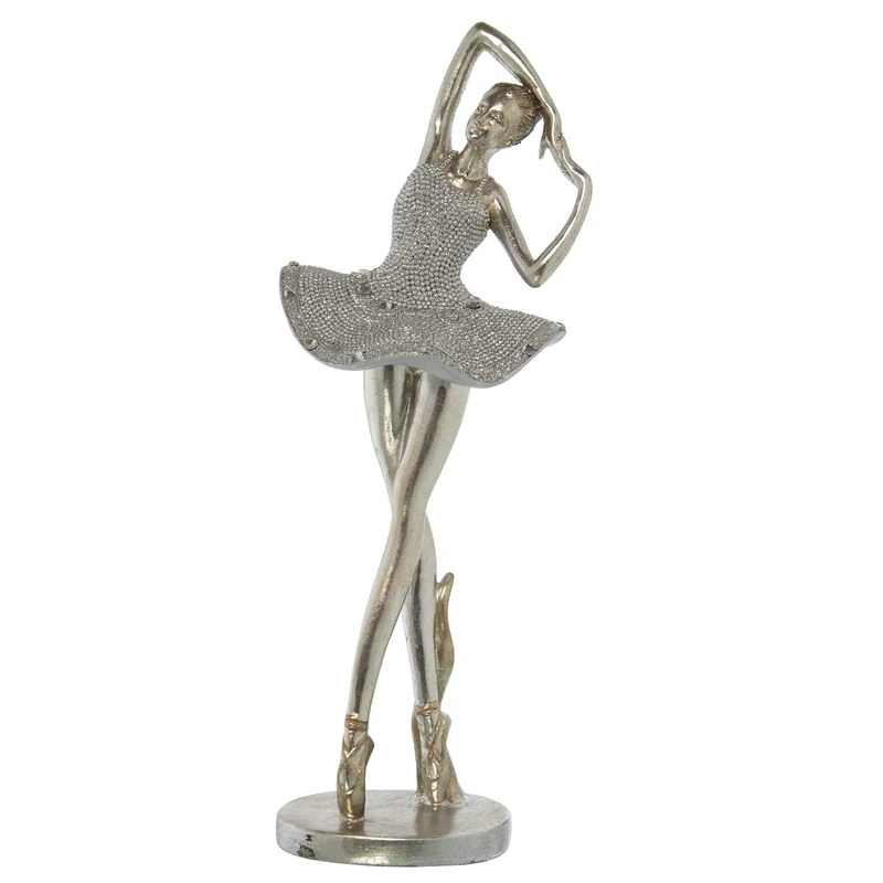 Balarine Figure Resin Plateada C/BRILLOS 14 x 12.5 x 38 cm - Image 1
