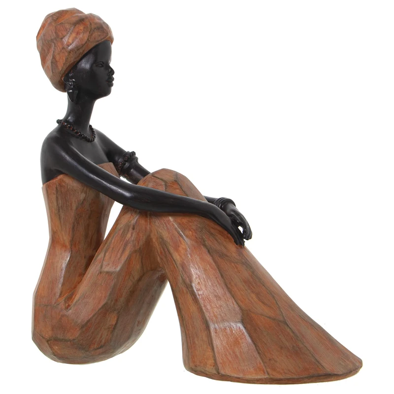 Sentadamarron Africa Resin Figure, 23 x 12 x 23 cm - Image 1