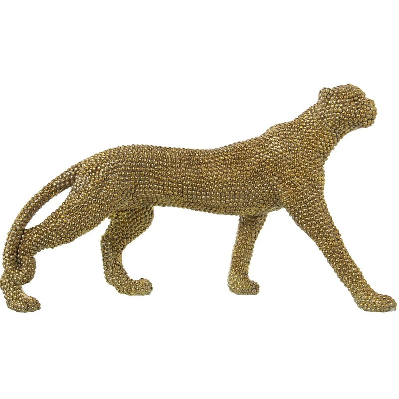 AlexandreHouse Dorada Resin Panther Figure, 34 x 10 x 20 cm - Image 1