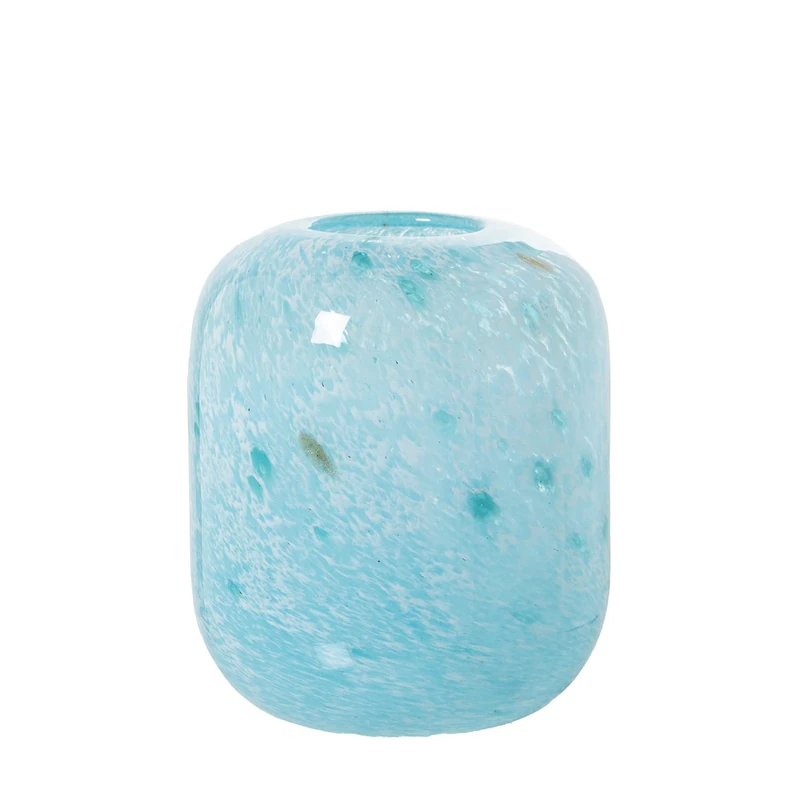 Jarron Crystal Sky Blue Moteado 19 x 21 cm