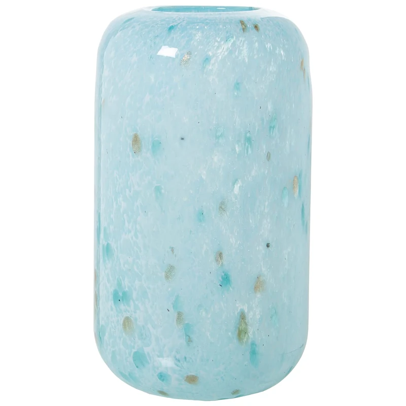 Jarron Crystal Sky Blue Moteado 19 x 34 cm - Image 1